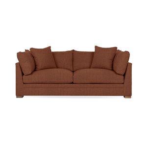 Classic Home Audrey stationary sofa with plush fabric and elegant design, showcased in a cozy living room setting.