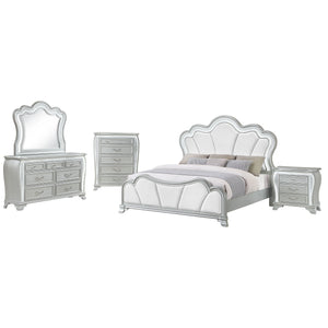 Aurelia - Nightstand With LED - Silver