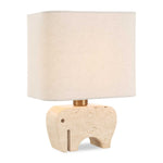 Tusk - Travertine Accent Lamp - Beige