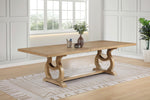 Brockway 104-inch Extension Leaf Dining Table Barley Brown