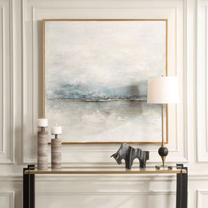 Foggy Morning - Abstract Art - Light Brown
