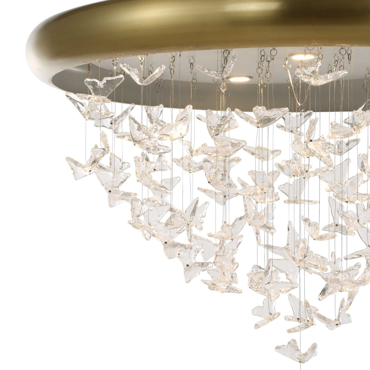 Butterfly Effect - Pendant - Bright Brass
