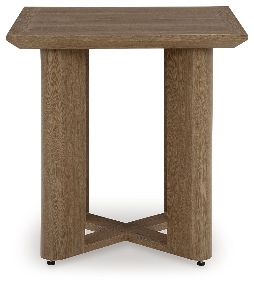 Serene Bay - Square End Table - Dark Brown - R&R Furniture Gallery (Fountain Valley, CA)