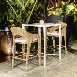 Montellano - Outdoor Bar Table - White