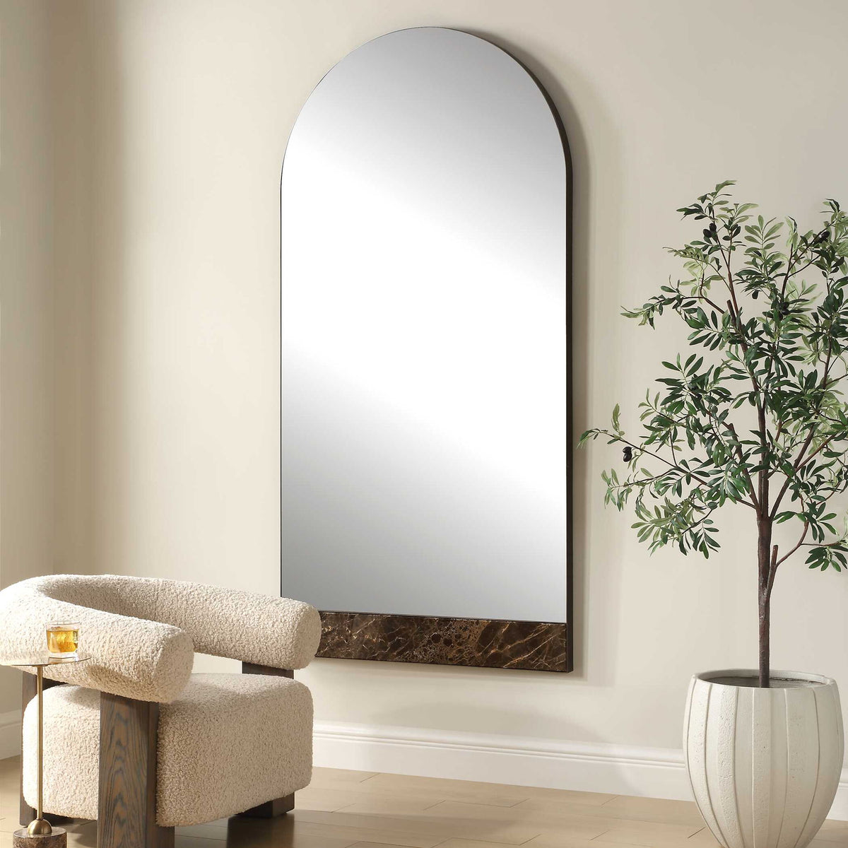 Hanover - Marble Arch Mirror - Bronze / Brown