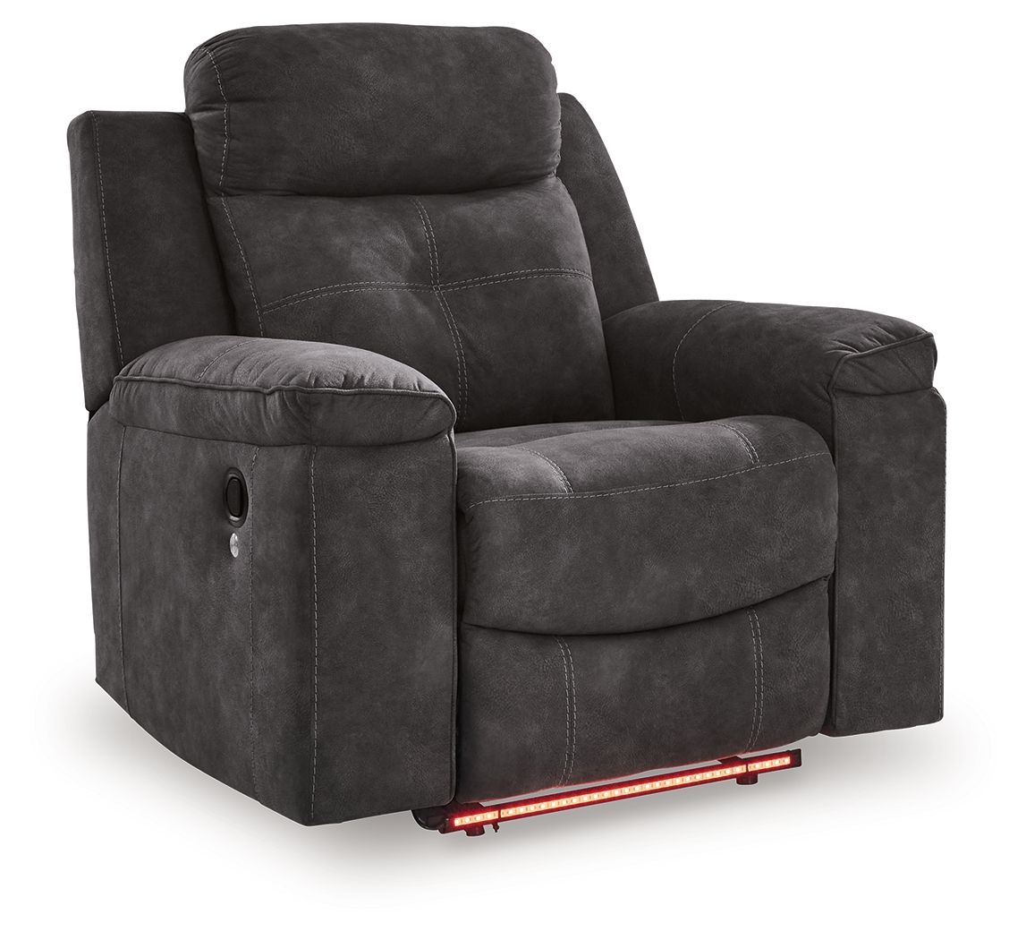 Brysonview - Zero Wall Recliner - Charcoal - R&R Furniture Gallery (Fountain Valley, CA)