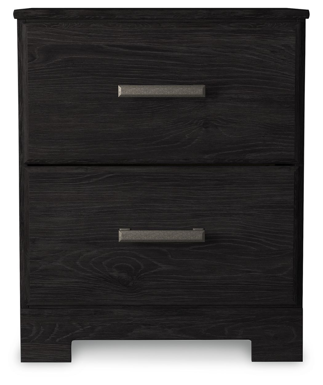 Belachime - Two Drawer Night Stand - Charcoal - R&R Furniture Gallery (Fountain Valley, CA)