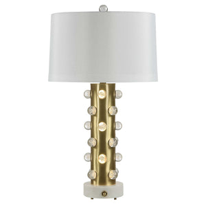 Glowing Bubbles - Table Lamp - Bright Brass