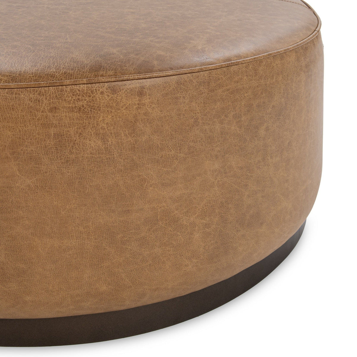 Clair - Leather Round Table - R&R Furniture Gallery (Fountain Valley, CA)