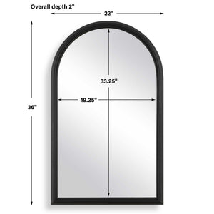 Arch Top Mirror - Black