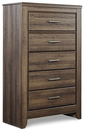 Juararo - Five Drawer Chest - Dark Brown - R&R Furniture Gallery (Fountain Valley, CA)
