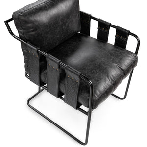 Strapling - Leather Dining Chair - R&R Furniture Gallery (Fountain Valley, CA)