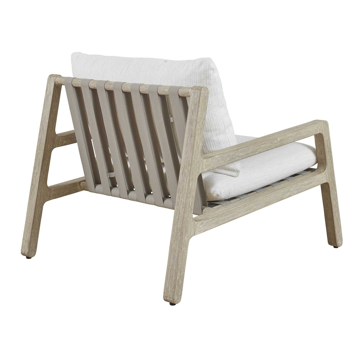 Strapped - Outdoor Lounge Chair - Light Brown / Light Gray