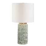 Hensley - Table Lamp - Ivory & Green