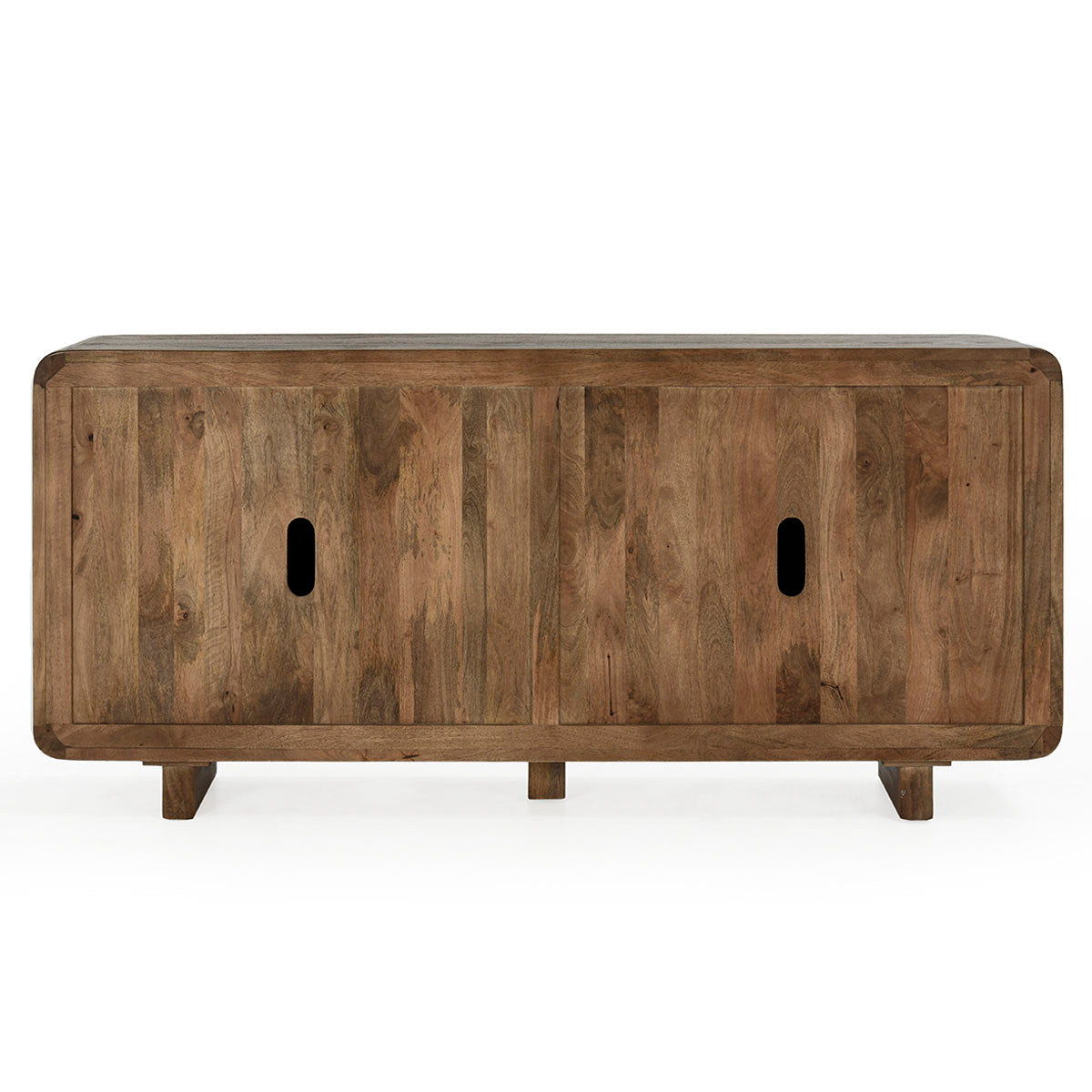 Classic Home Holmes 4-door buffet with wooden finish, featuring spacious storage and sleek design for dining room decor.