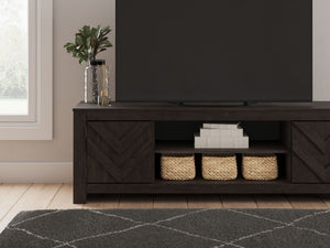 Cayboni - LG TV Stand With Fireplace Option - R&R Furniture Gallery (Fountain Valley, CA)