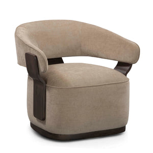 Madison - Linen Chenille Swivel Accent Chair - R&R Furniture Gallery (Fountain Valley, CA)