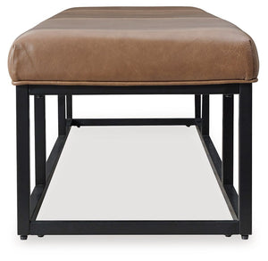 Joston - Accent Bench - Caramel - R&R Furniture Gallery (Fountain Valley, CA)