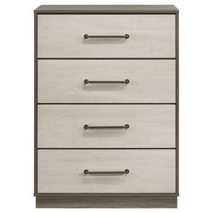 Edmondson - 4 Drawer Chest - Natural / Gray