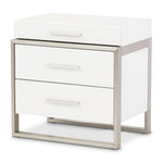 Marquee - Nightstand - Cloud White - R&R Furniture Gallery (Fountain Valley, CA)
