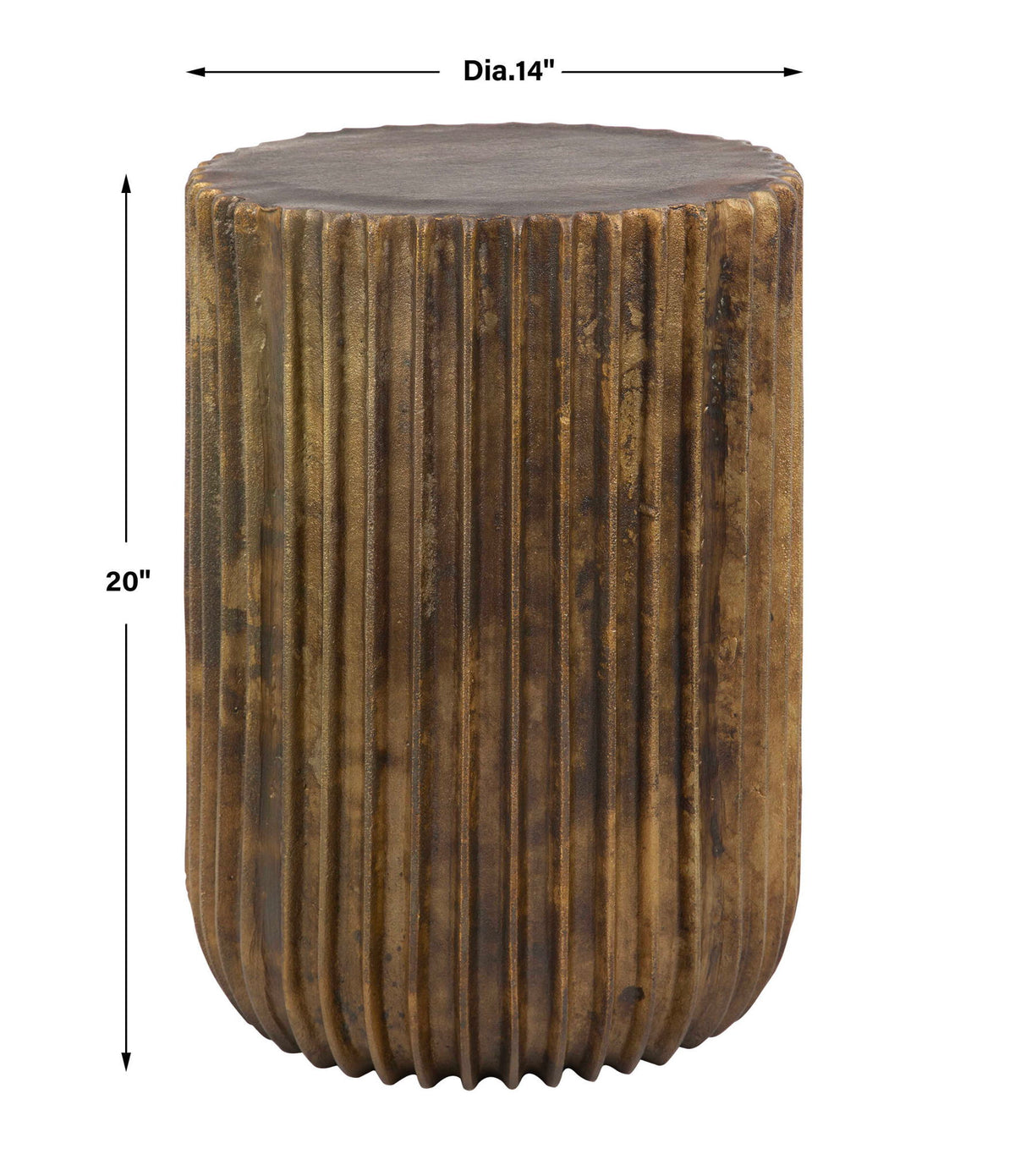 Peaks And Valleys - Accent Table - Gold