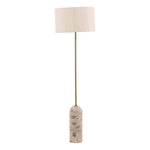 Latrice - Floor Lamp - Natural Stone And Cream