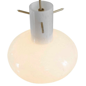 Superstar - 6 Light Pendant - Brass / White