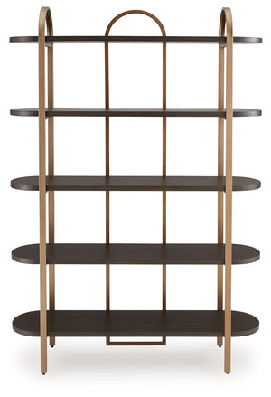 Brentmour - Bookcase - Brown / Gold Finish - R&R Furniture Gallery (Fountain Valley, CA)