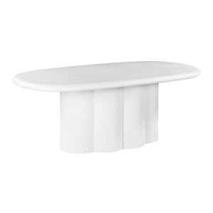 Elika - Faux Plaster Oval Dining Table - R&R Furniture Gallery (Fountain Valley, CA)