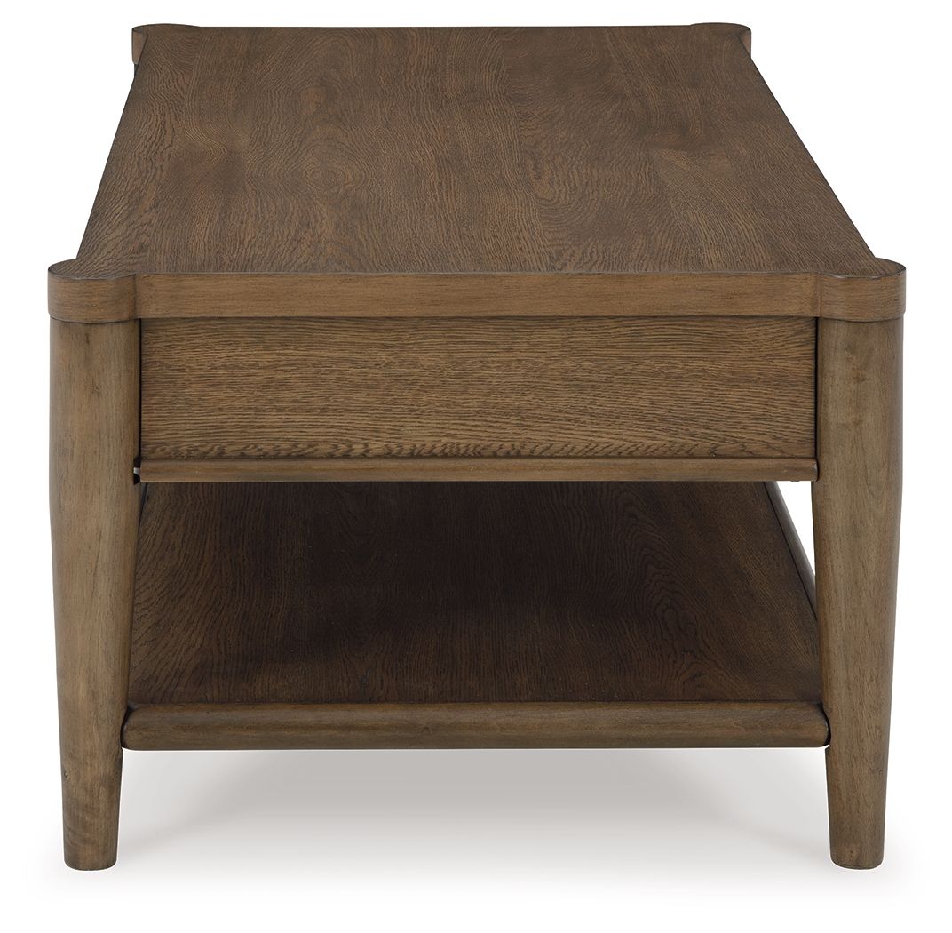 Roanhowe - Rectangular Cocktail Table - Brown - R&R Furniture Gallery (Fountain Valley, CA)