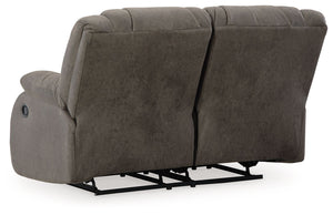 First Base - Reclining Loveseat - Gunmetal - R&R Furniture Gallery (Fountain Valley, CA)