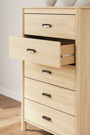 Cabinella - Five Drawer Chest - Tan - R&R Furniture Gallery (Fountain Valley, CA)