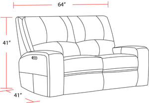 Swift - Power Reclining Loveseat - Bourbon