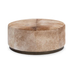 Andre - 40" Round Ottoman - Canyon Dust - R&R Furniture Gallery (Fountain Valley, CA)