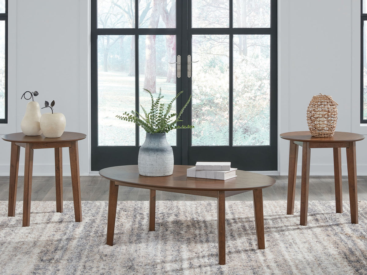 Gordonay - Occasional Table Set (Set of 3) - Brown - R&R Furniture Gallery (Fountain Valley, CA)