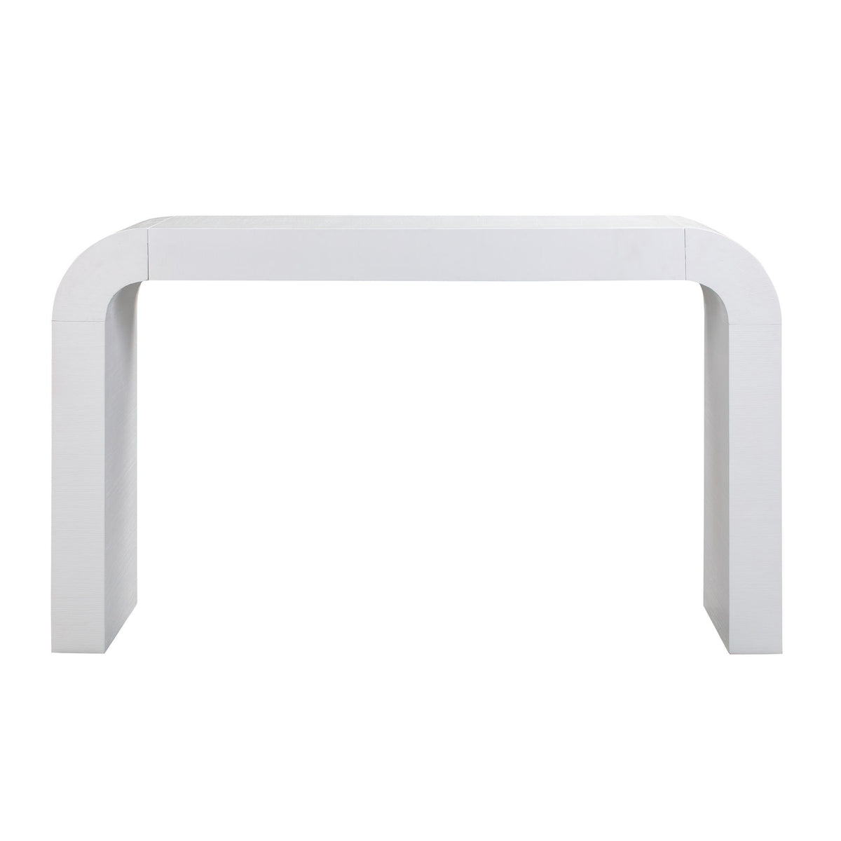 TOV Furniture Hump console table with sleek wooden surface and minimalist design, ideal for entryways or living rooms.