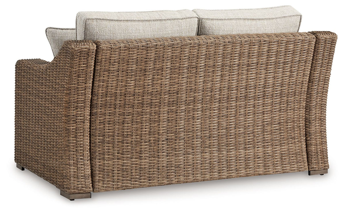 Beachcroft - Loveseat With Cushion - Beige - R&R Furniture Gallery (Fountain Valley, CA)