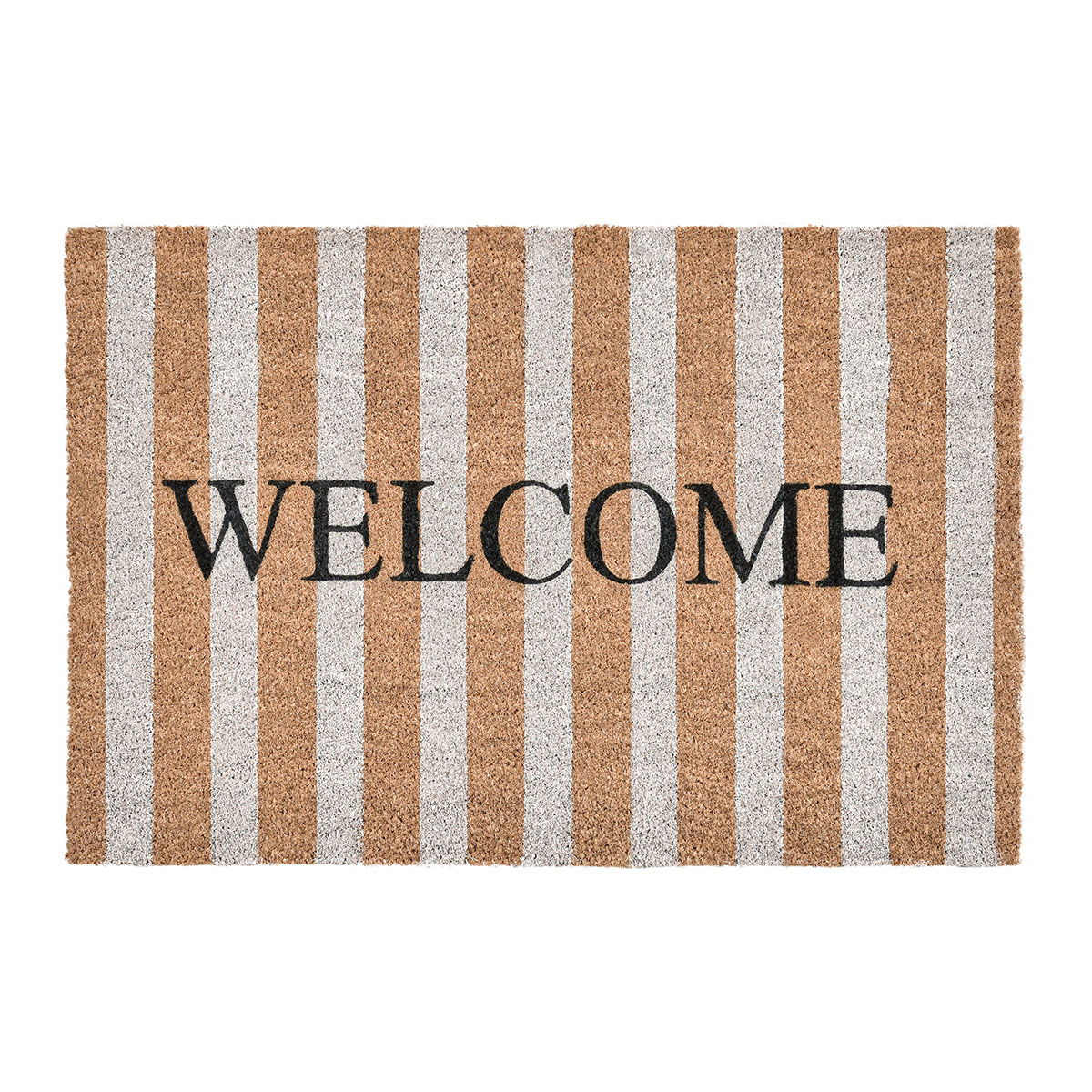 Doormats - Striped Welcome Doormat - R&R Furniture Gallery (Fountain Valley, CA)