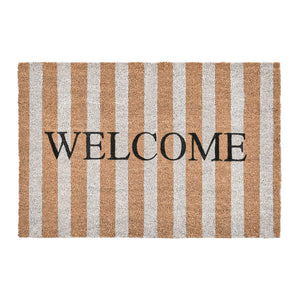 Doormats - Striped Welcome Doormat - R&R Furniture Gallery (Fountain Valley, CA)