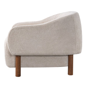 Modern Accent Chair With Recessed Arms And Tight Back