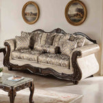 Andalusia - Sofa, Light Brown/Dark Cherry
