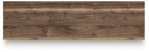 Signature Design by Ashley Zadilyn TV stand with fireplace option, featuring a modern wood finish and ample storage compartments.