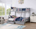 Emilee - Twin/Full Bunk Bed, Gray