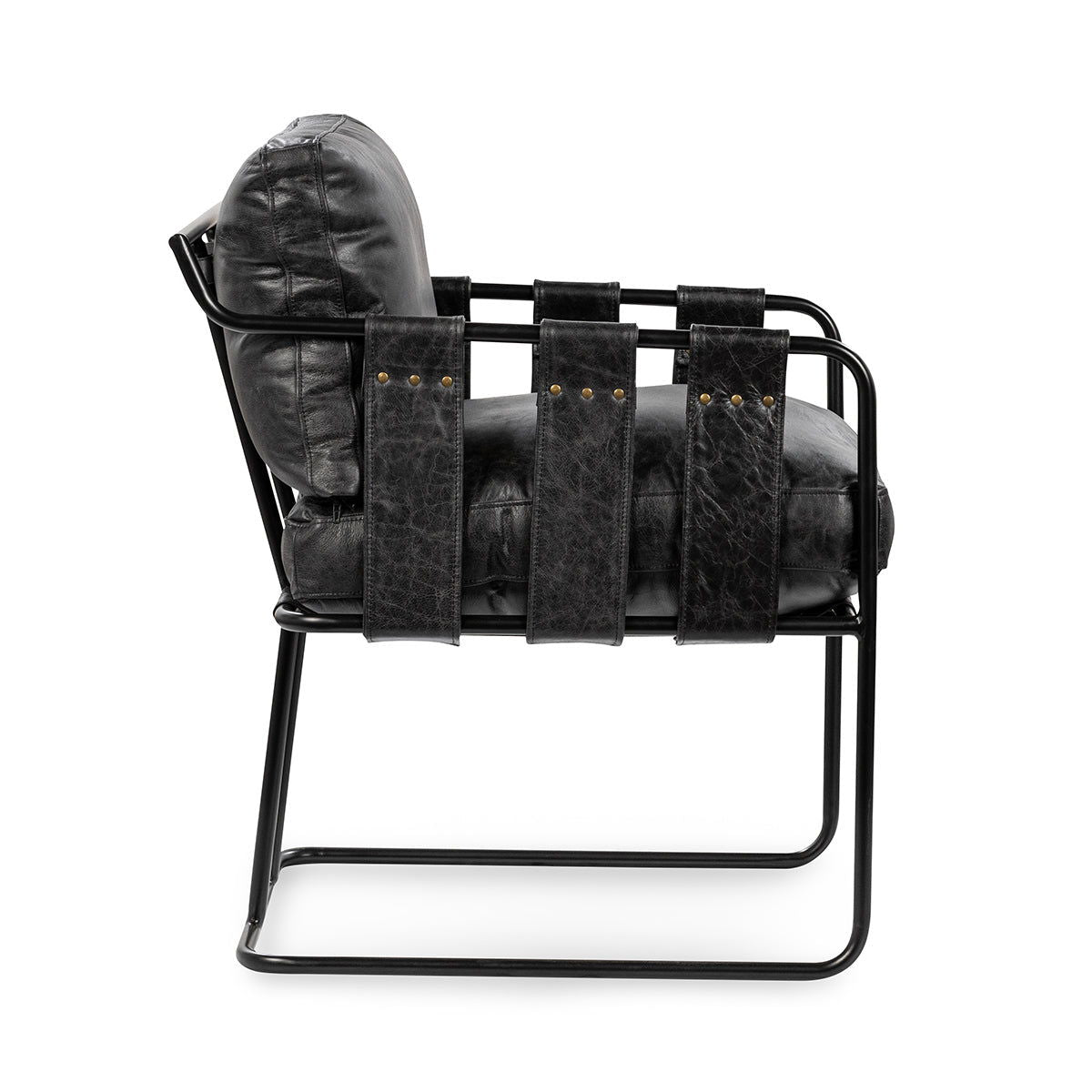 Strapling - Leather Dining Chair - R&R Furniture Gallery (Fountain Valley, CA)