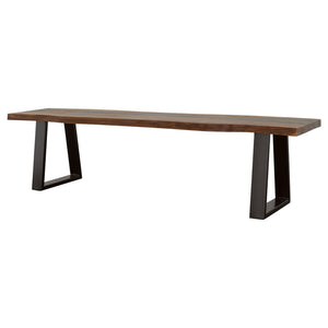 Wobegon - Rectangular Dining Bench - Gray