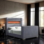 Sumter - E.King Bed, Gray