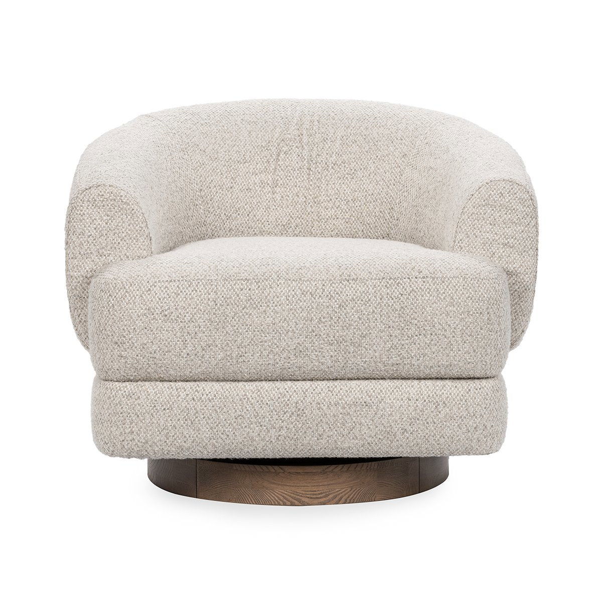 Chassia - Swivel Accent Chair - Dusty Beige - R&R Furniture Gallery (Fountain Valley, CA)