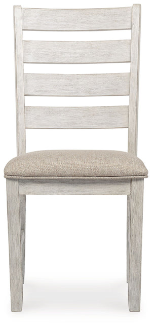 Skempton - Dining UPH Side Chair (Set of 2) - White - R&R Furniture Gallery (Fountain Valley, CA)