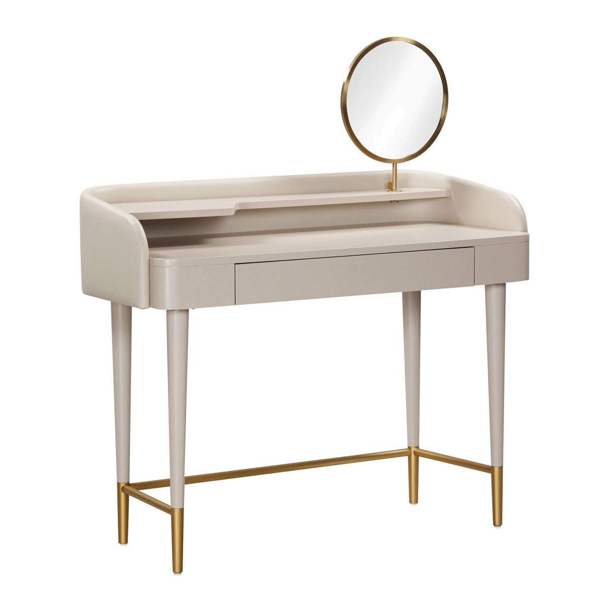 Penelope - Vegan Leather Wrapped Vanity Desk - R&R Furniture Gallery (Fountain Valley, CA)