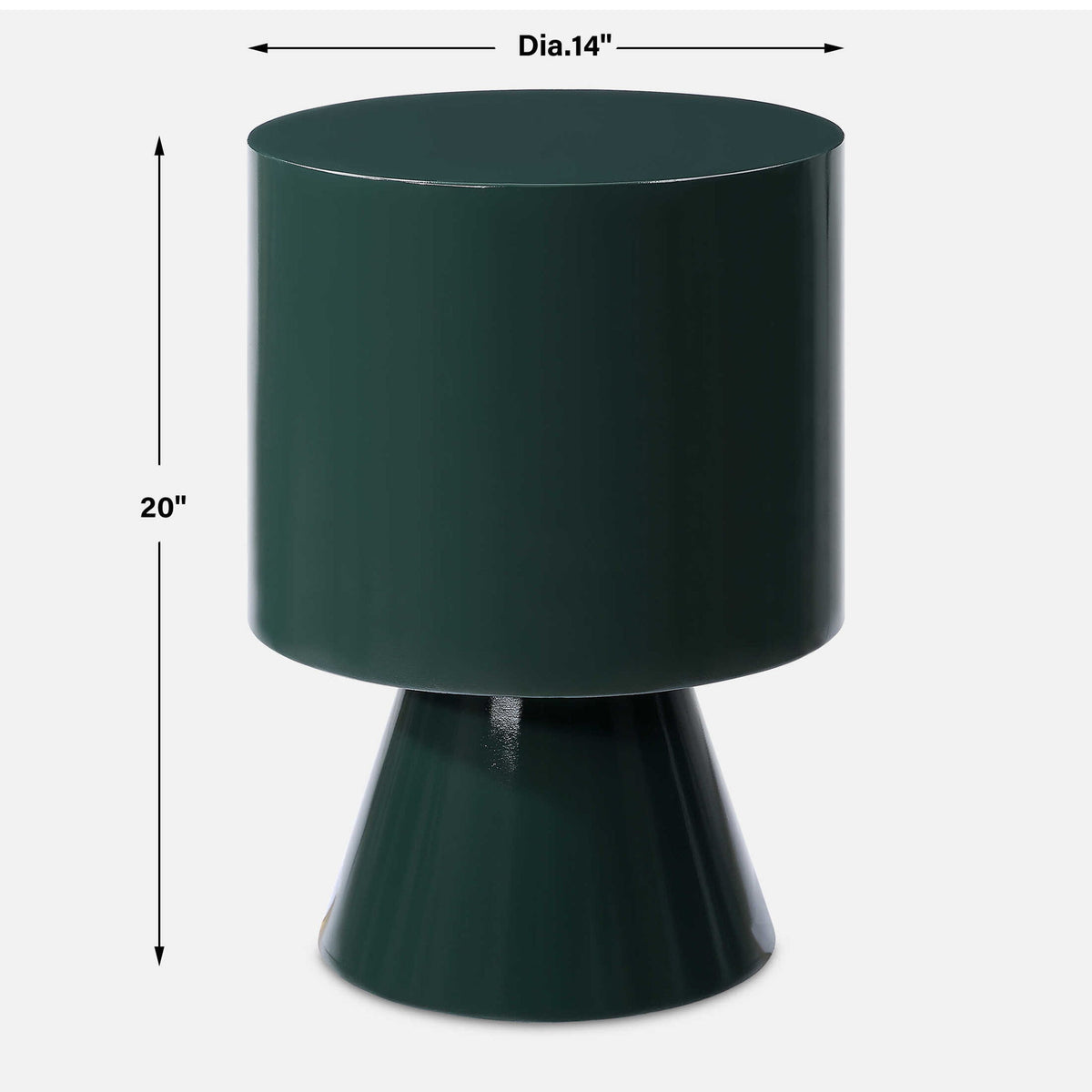 Denison - Accent Table - Dark Green